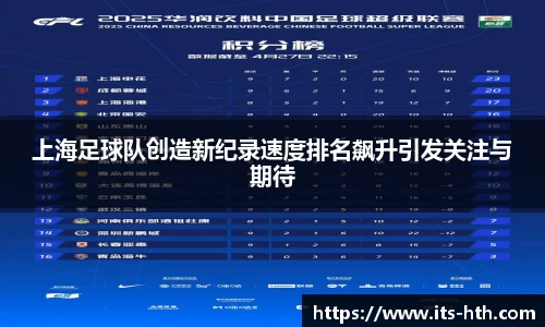 上海足球队创造新纪录速度排名飙升引发关注与期待